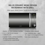 Lò vi sóng CASO MG20 Ceramic menu – ảnh sản phẩm 3