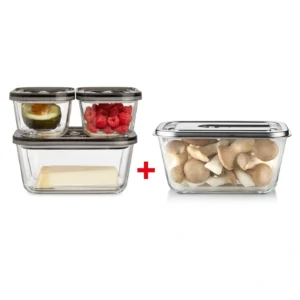 Hộp bảo quản chân không CASO VacuBoxx Eco-Set + VacuBoxx Inox 2.6