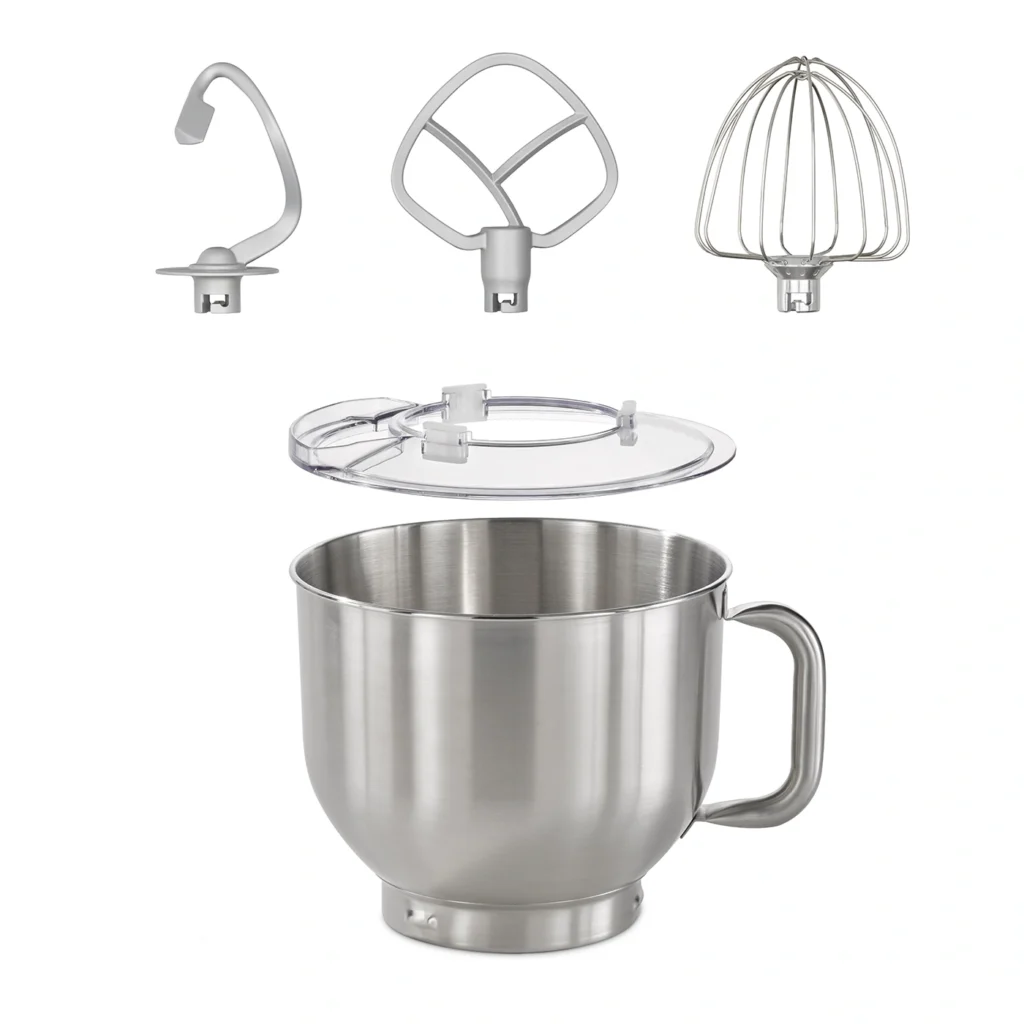 Phụ kiện CASO Stainless steel bowl with accessories for KM 1800 Black