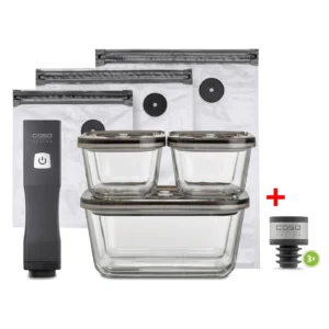 Bộ phụ kiện CASO Vacu OneTouch Eco-Set + WineLock (set of 3)