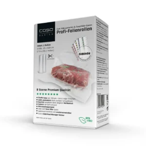 Túi & cuộn hút chân không CASO Foil roll 20×600 cm, 2 units