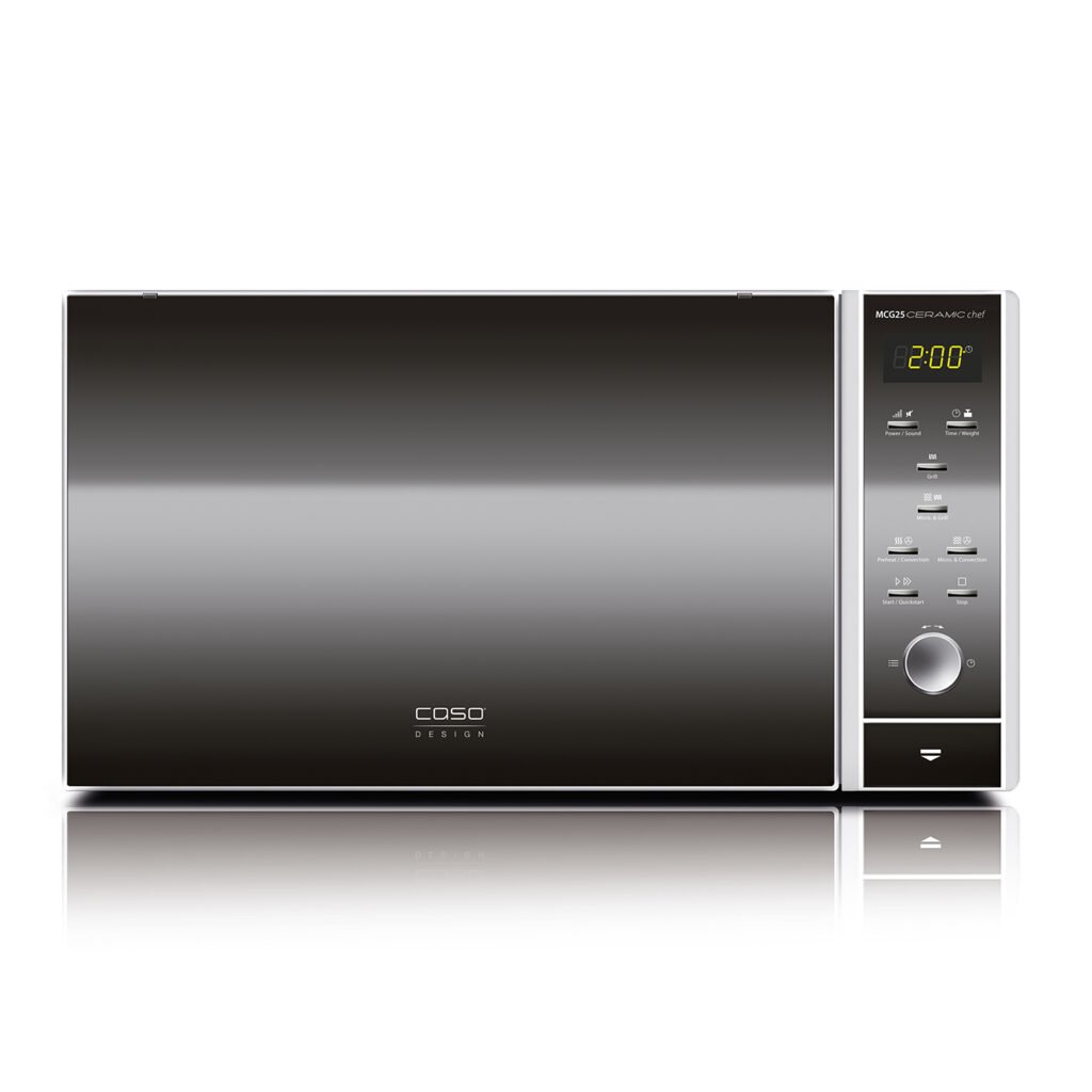 Lò vi sóng CASO MCG 25 Ceramic Chef vỏ thép không gỉ