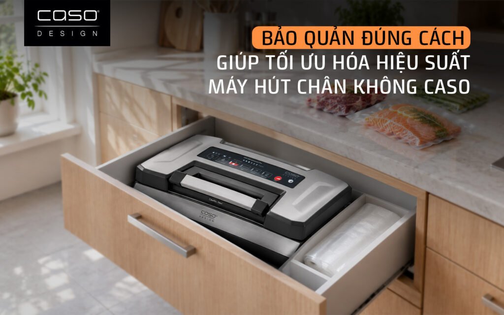 cách vệ sinh máy hút chân không caso 4