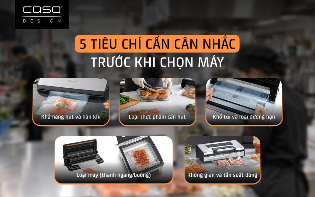 máy hút chân không caso phù hợp cho quán ăn 2