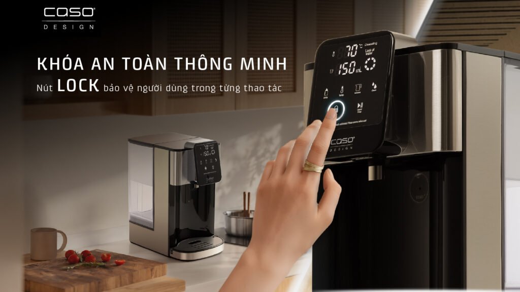 Bình thủy CASO có khóa an toàn không? Danh sách model & Cách dùng