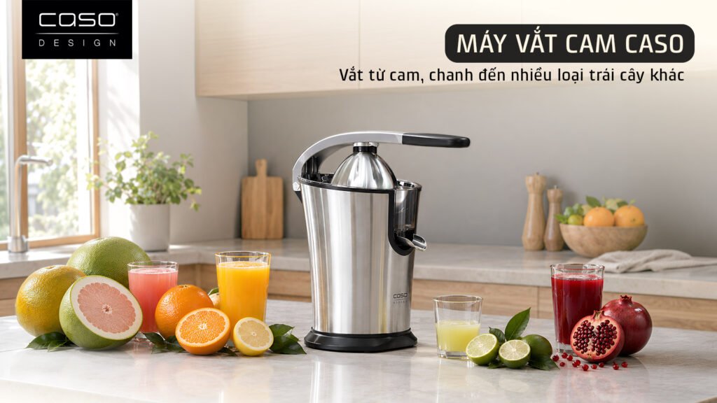 Máy vắt cam CASO vắt được quả gì? Cách dùng hiệu quả